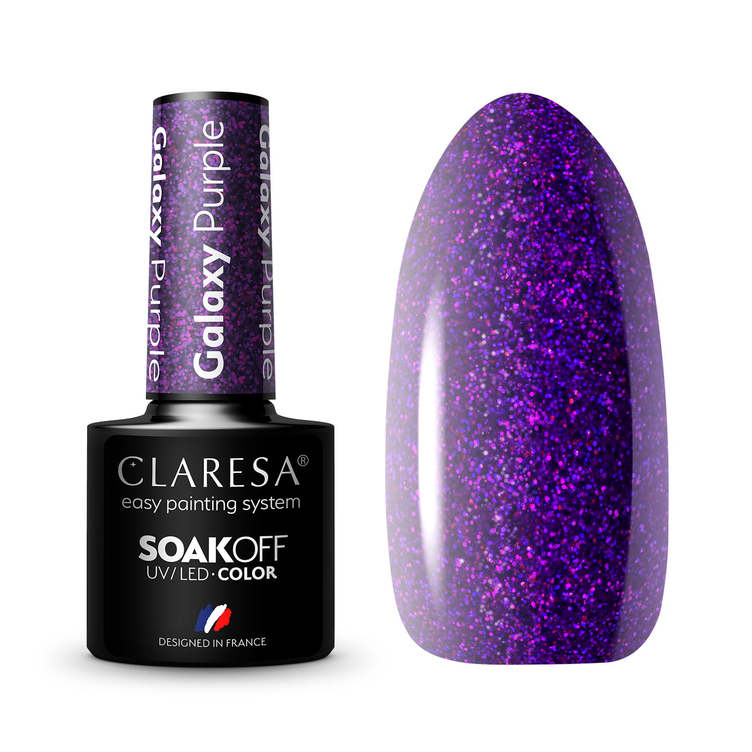 Гель-лак Claresa Galaxy Purple, 5 мл