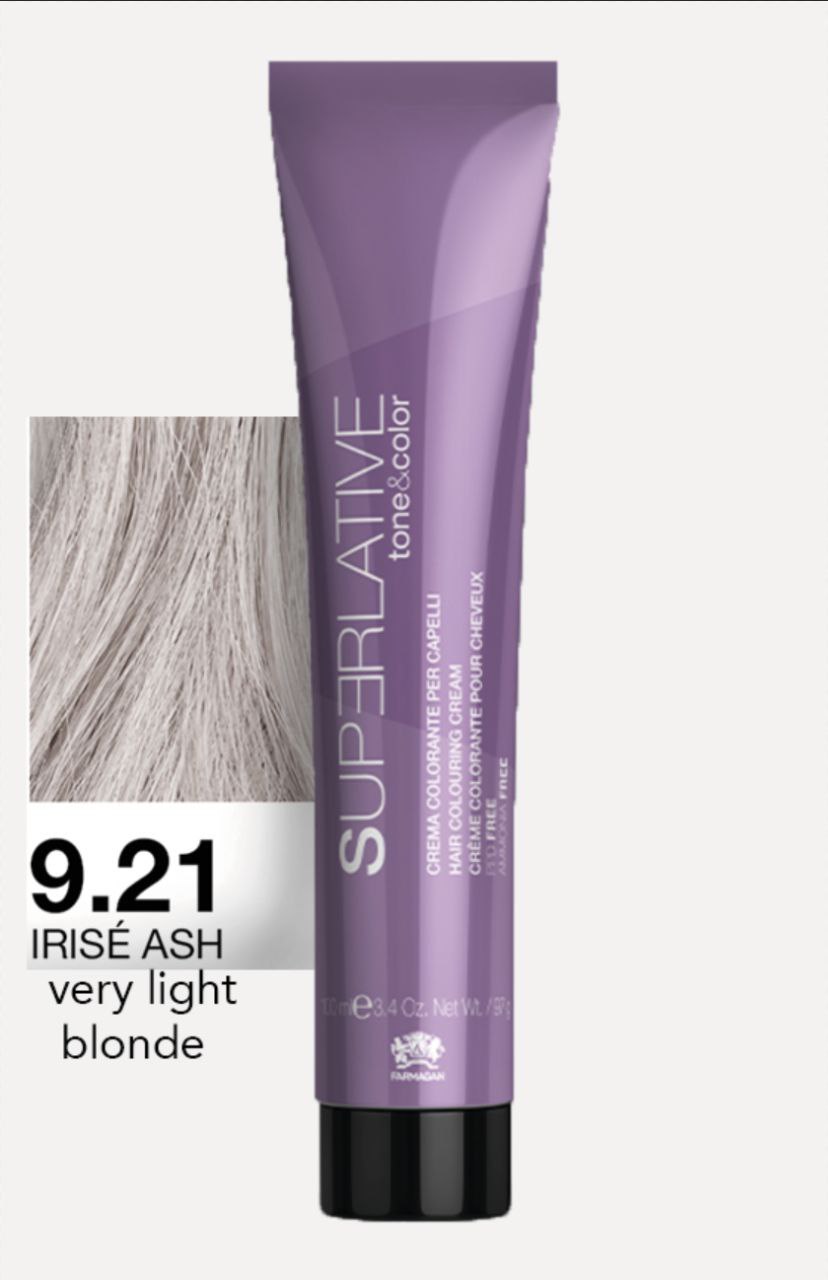 Полуперманентный тонер Tone&Color 9,21 Ирисовый очень светлый блонд VERY LIGHT BLONDE IRISEE ASH 100ML