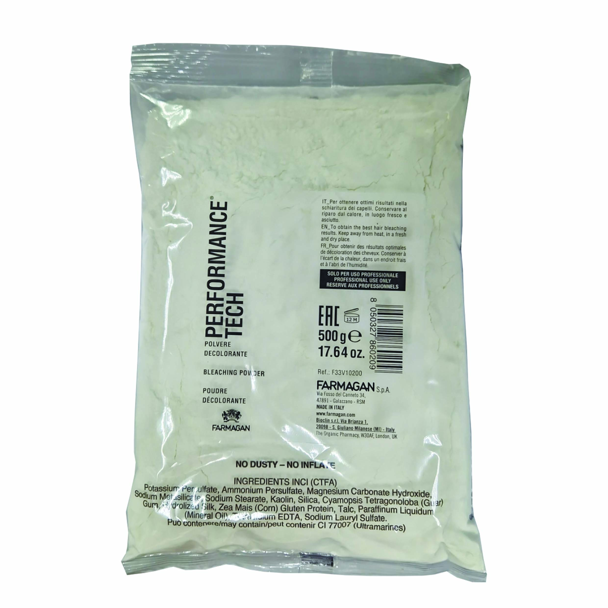 Наполнитель обесцвечивающей  пудры без цветового пигмента PERFORMANCE POWDER 500 GR-REFILL