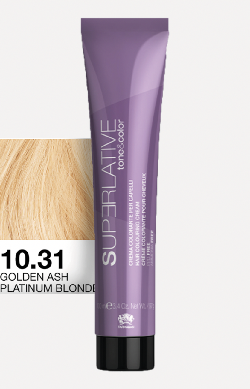 Полуперманентный тонер Tone&Color 10,31 Пепельно-золотой платиновый блонд BLONDE PLATINUM GOLDEN ASH 100ML