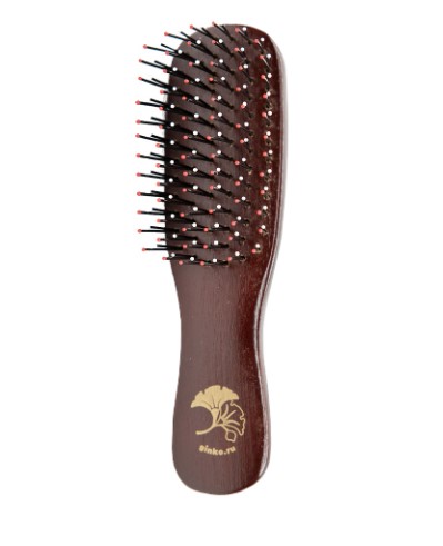 Парикмахерская щетка "Барбарусса" 1904 деревянная вишневая XS