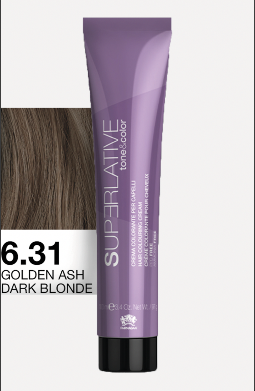 Полуперманентный тонер Tone&Color 6,31 Темный блонд пепельно-золотистый DARK BLONDE ASH GOLDEN 100ML
