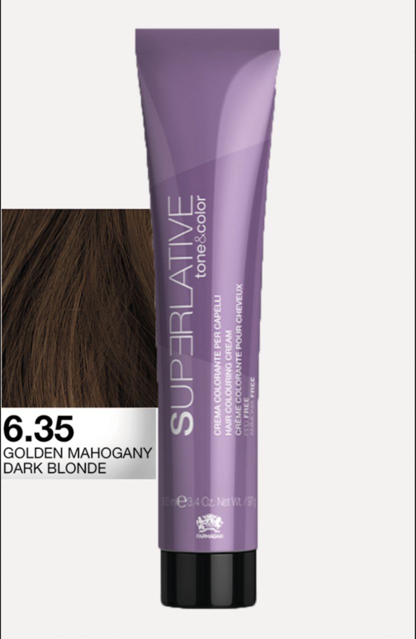 Полуперманентный тонер Tone&Color 6,35 Темный блонд золотистый махагон DARK BLONDE MAHOGANY GOLDEN  100ML