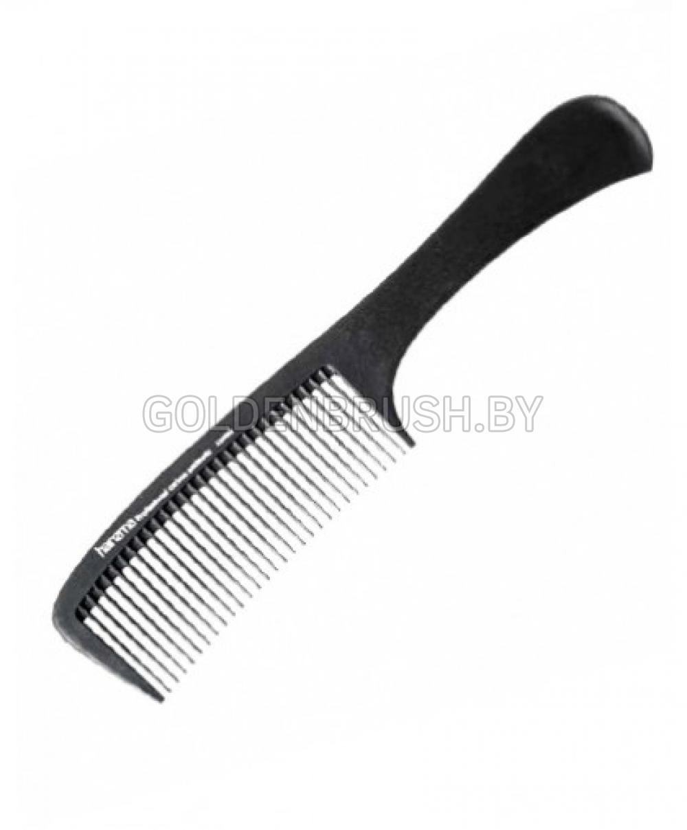 Harizma Расческа с ручкой (карбон) 19,5см h10666