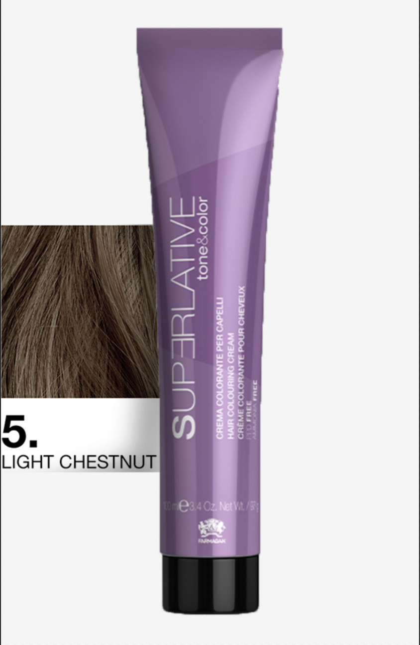Полуперманентный тонер Tone&Color 5 Светло-каштановый LIGHT CHESTNUT 100ML