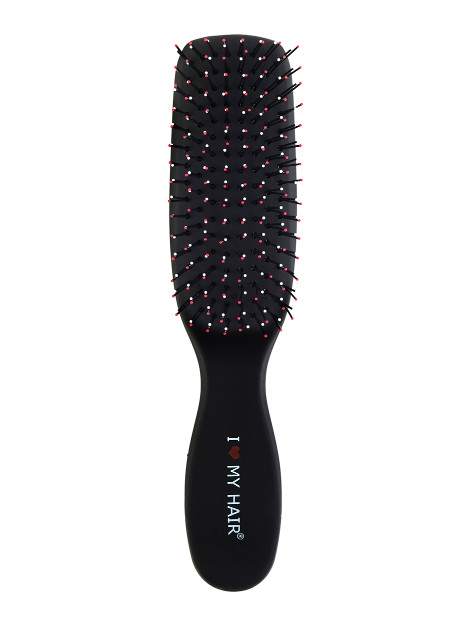 Парикмахерская щетка ILMH "Spider Soft" 1503 черная матовая S