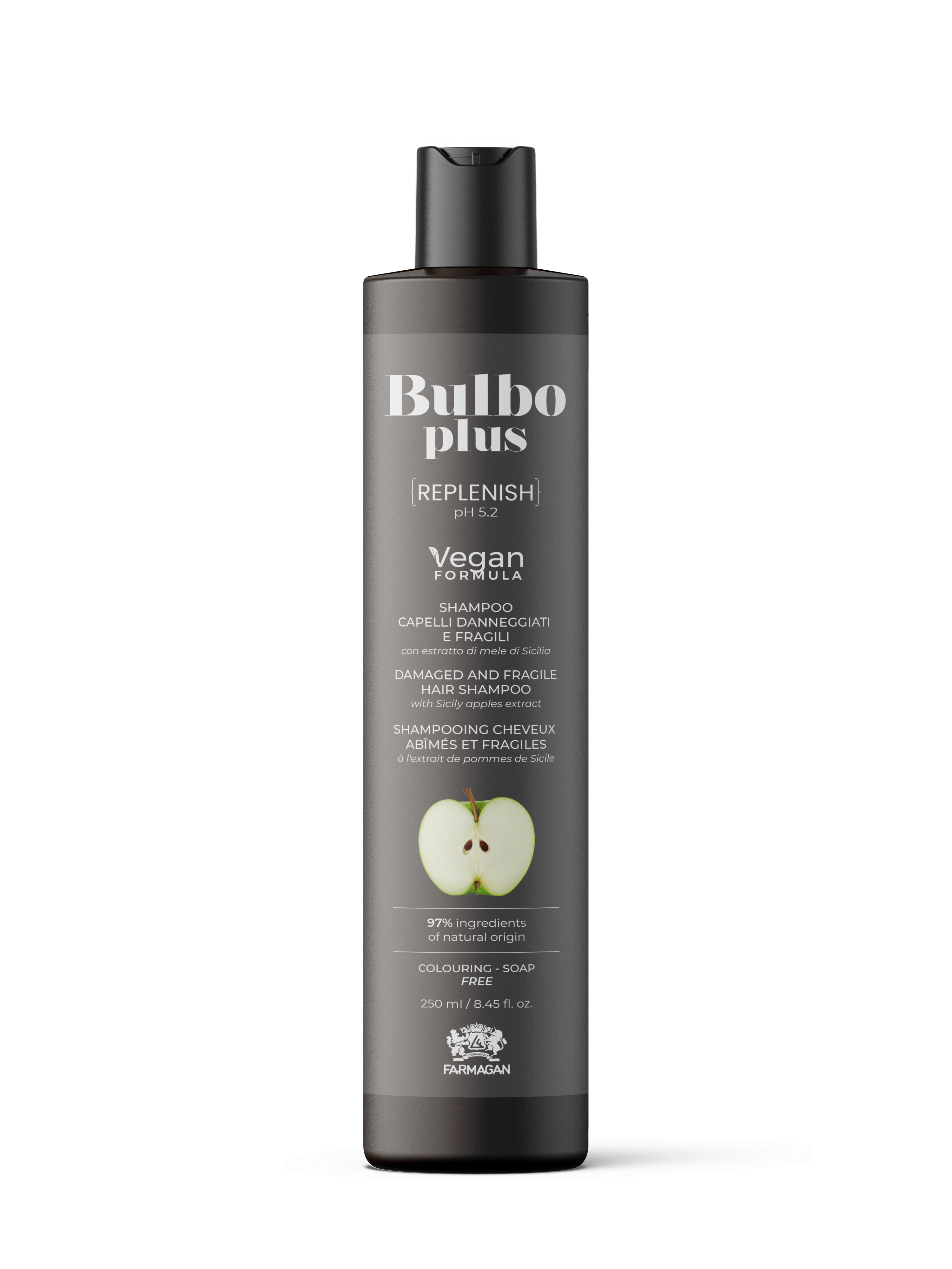 Восстанавливающий шампунь для поврежденных и ломких волос BULBO PLUS REPLENISH 250 ML Восстанавливающий шампунь для поврежденных и ломких волос BULBO PLUS REPLENISH 250 ML