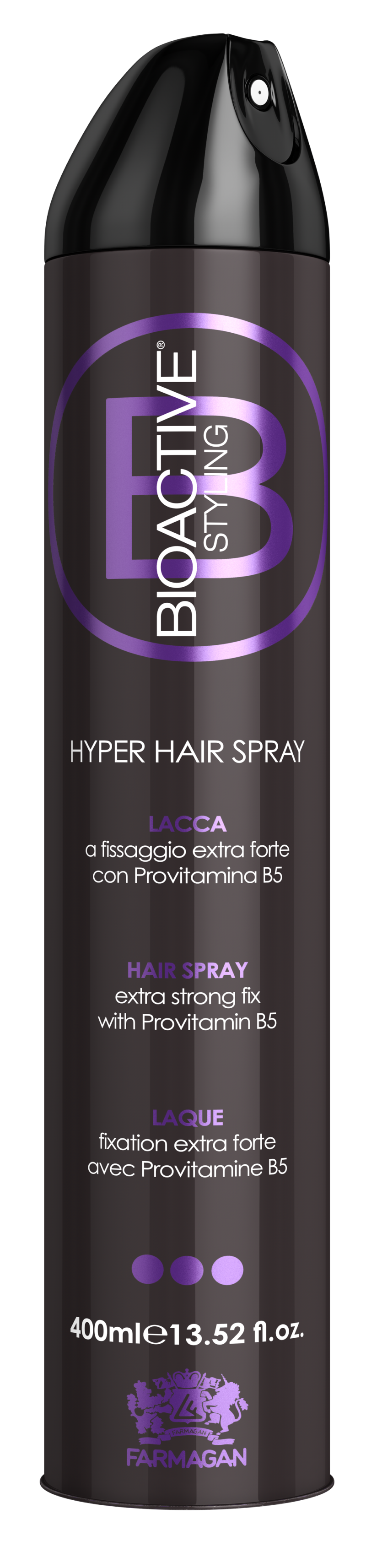 Лак для волос экстра сильной фиксации BIOACTIVE STYLING HYPER HAIR SPRAY 400 ML
