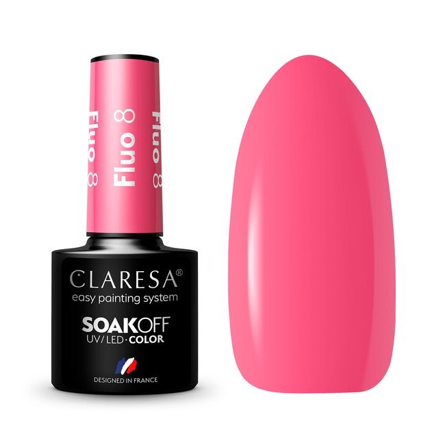 Гель-лак Claresa Fluo 8, 5 мл Гель-лак Claresa Fluo 8, 5 мл
