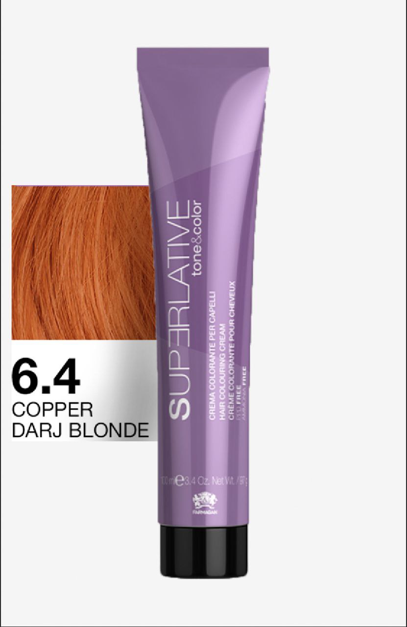 Полуперманентный тонер Tone&Color 6,4 Медный темный блонд DARK BLONDE COPPER 100ML