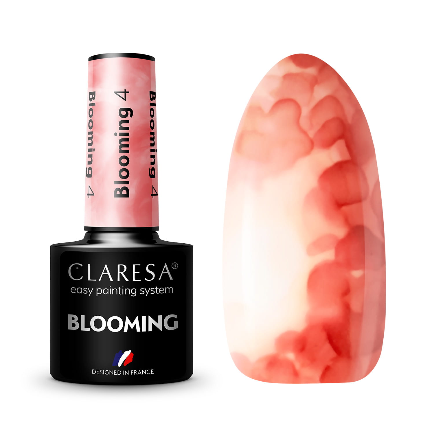 Акварельный гель-лак Claresa Blooming 04 Красный Red, 5 мл