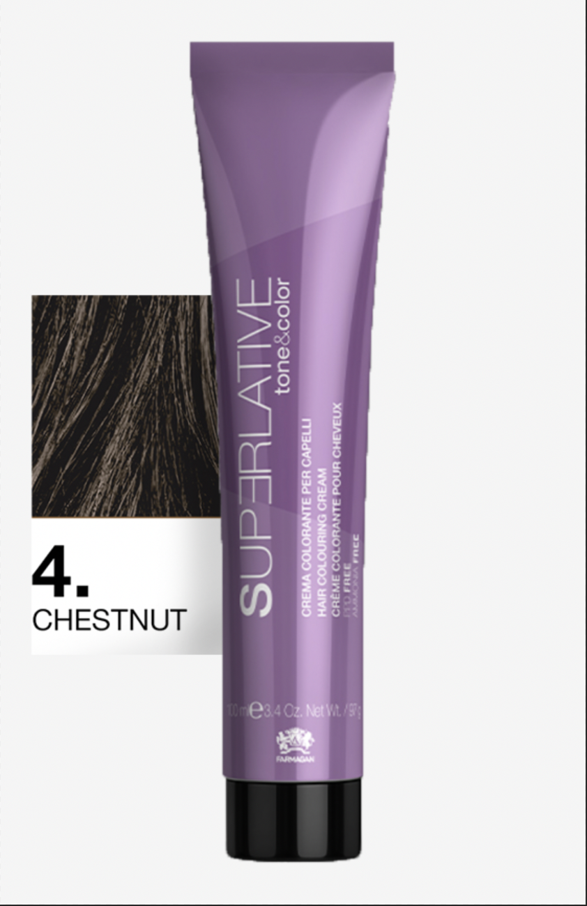 Полуперманентный тонер Tone&Color 4 Каштановый CHESTNUT 100ML
