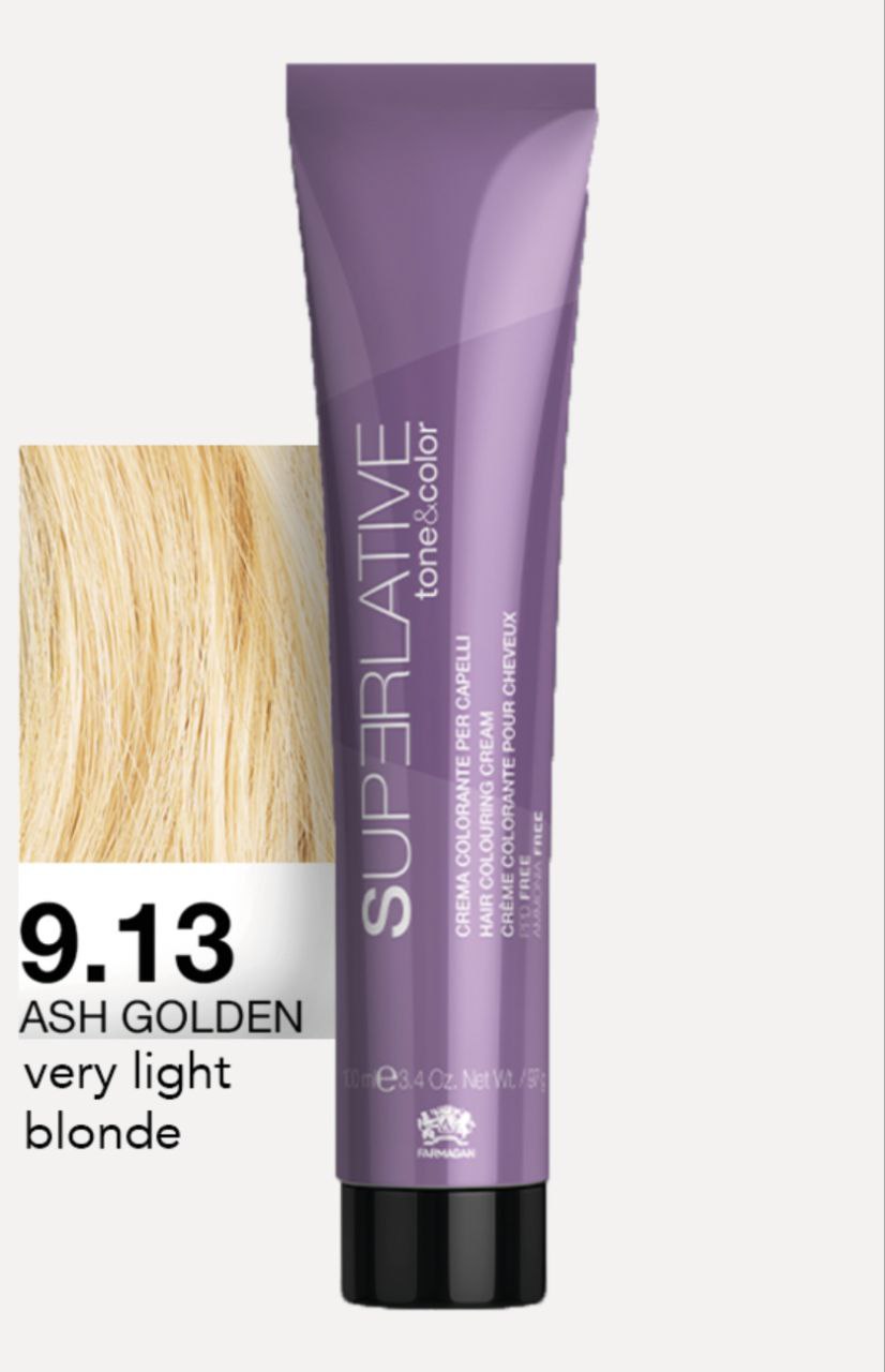 Полуперманентный тонер Tone&Color 9,13 Очень светлый пепельно-золотой блонд VERY LIGHT BLONDE GOLDEN ASH 100ML