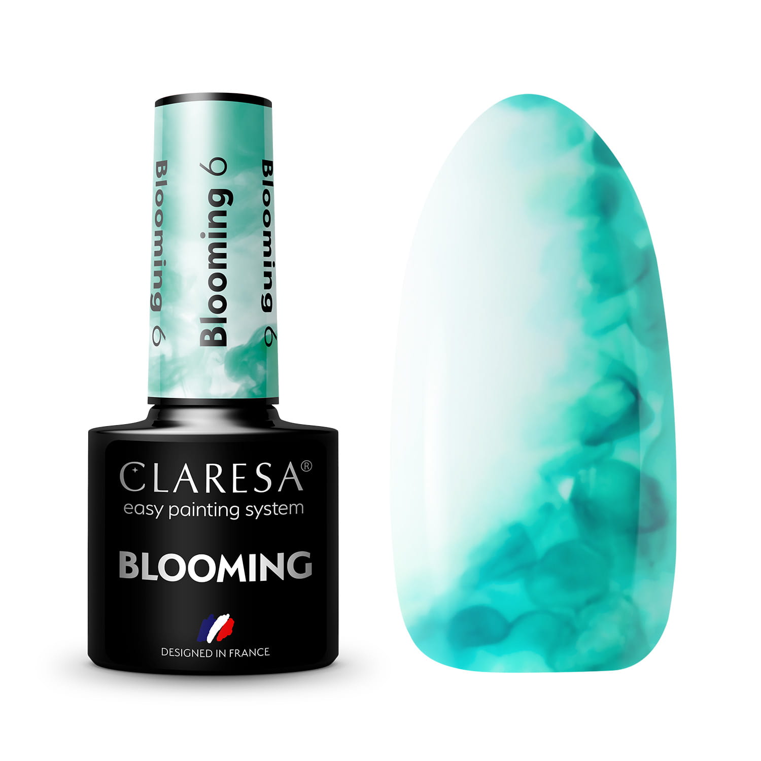 Акварельный гель-лак Claresa Blooming 06 Зеленый Green, 5 мл