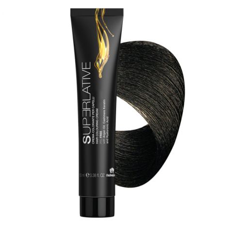 Крем-краска с аммиаком SUPERLATIVE 1 ЧЕРНЫЙ 100 ML Крем-краска с аммиаком SUPERLATIVE 1 ЧЕРНЫЙ 100 ML