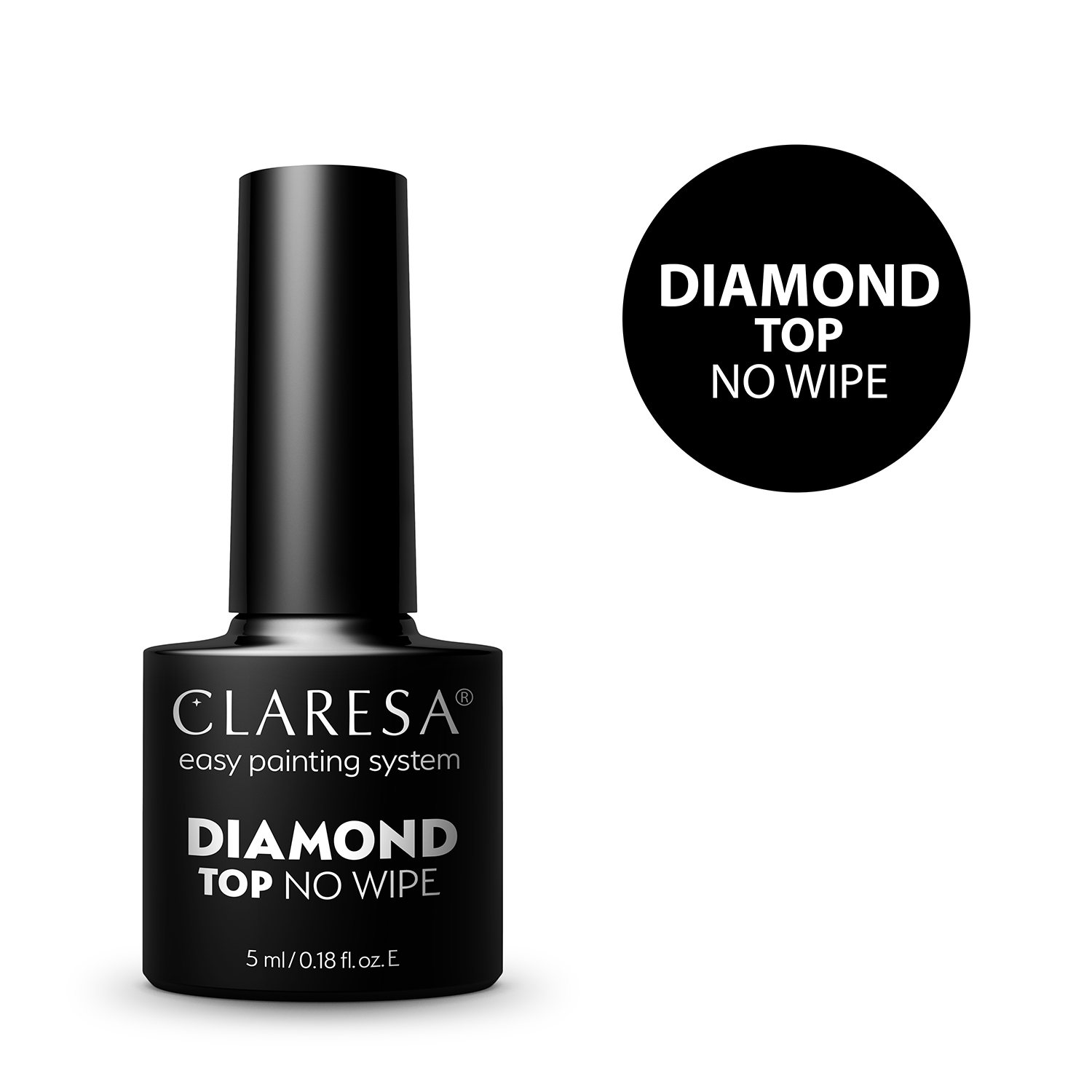 Claresa Top Diamond без липкого слоя, 5мл