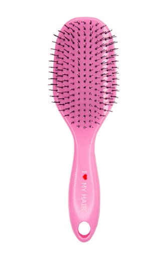 Парикмахерская щетка ILMH 1502 розовая глянцевая L