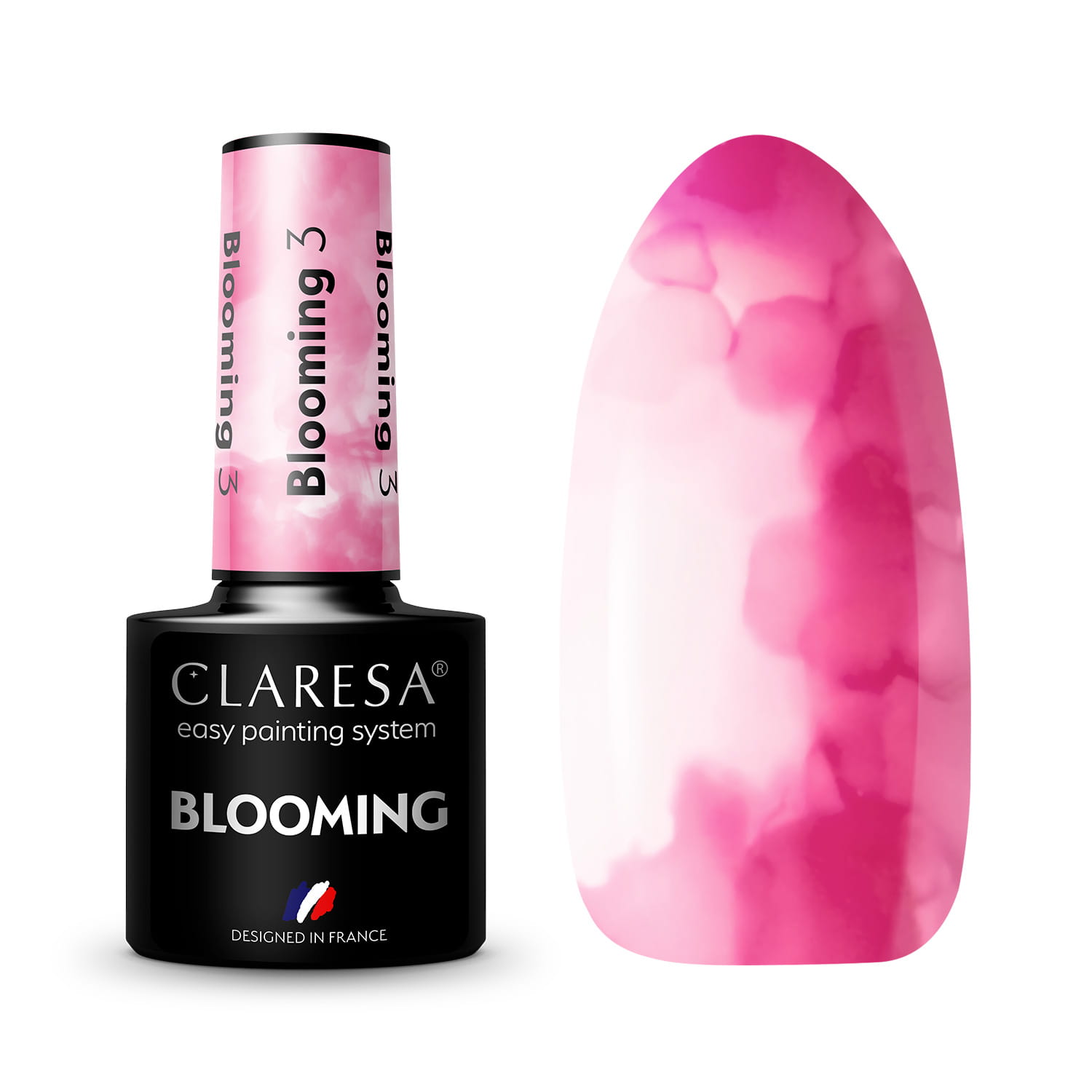 Акварельный гель-лак Claresa Blooming 03 Розовый Pink, 5 мл