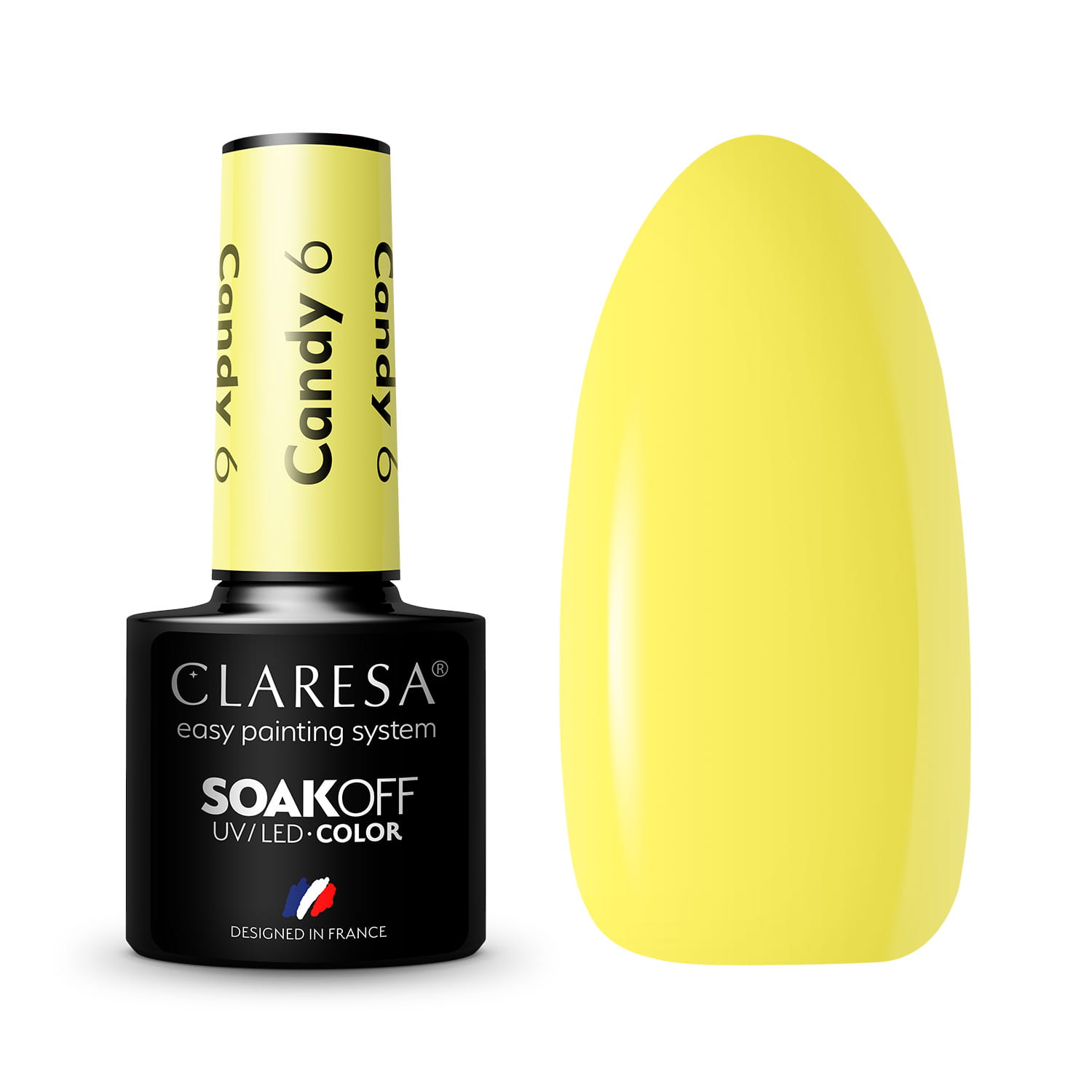 Гель-лак Claresa CANDY 06 Light Yellow, 5 мл Гель-лак Claresa CANDY 06 Light Yellow, 5 мл
