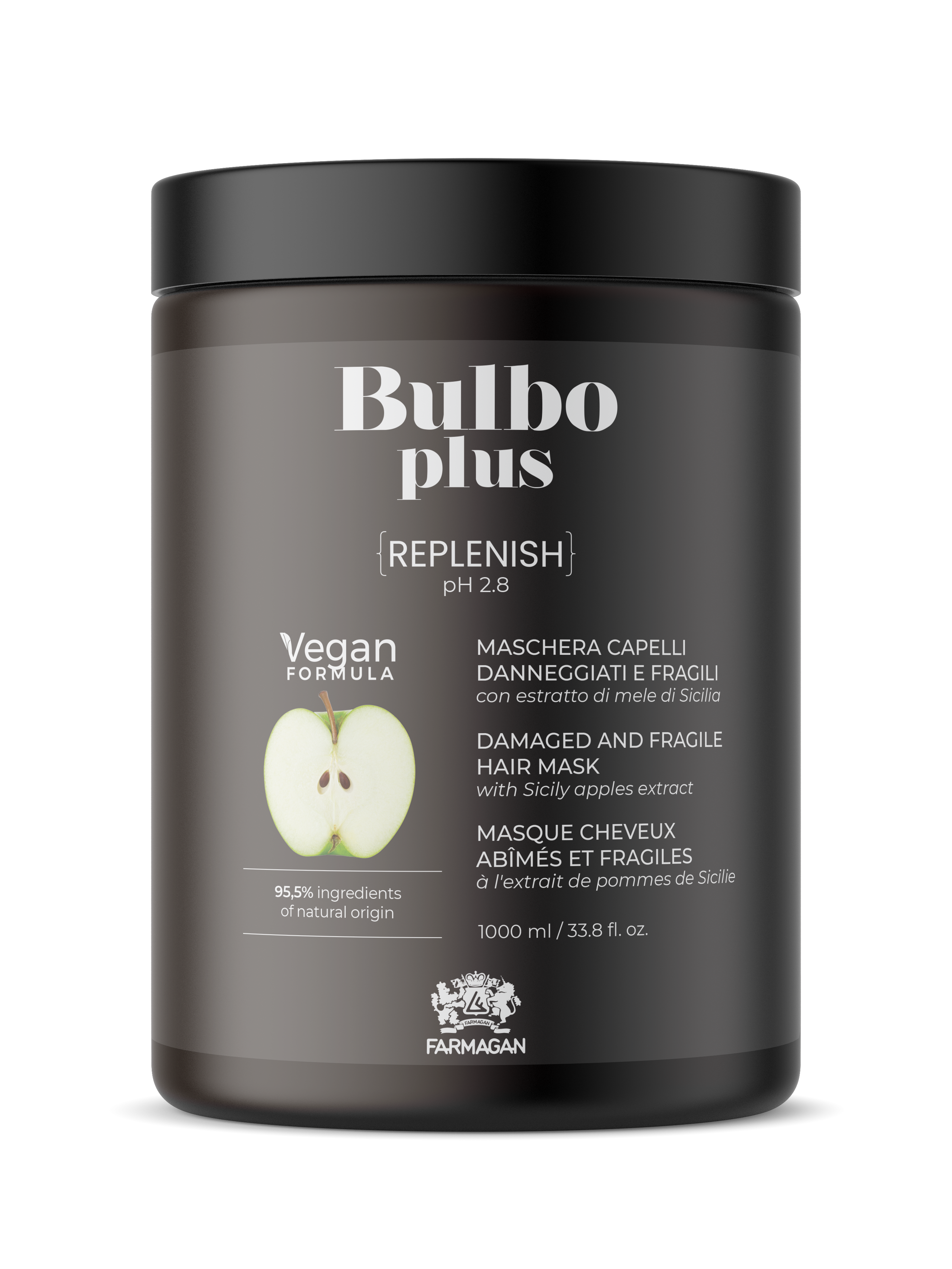 Восстанавливающая маска для поврежденных и ломких волос BULBO PLUS REPLENISH 1000 ML Восстанавливающая маска для поврежденных и ломких волос BULBO PLUS REPLENISH 1000 ML