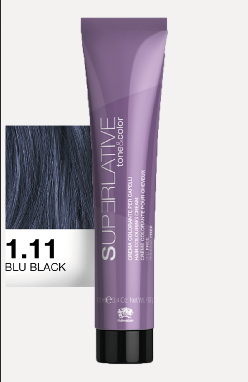 Полуперманентный тонер Tone&Color 1,11 Иссиня-черный  BLUE BLACK 100ML