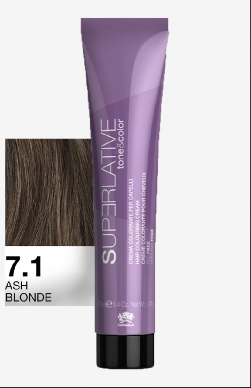 Полуперманентный тонер Tone&Color 7,1 Пепельный блонд BLONDE ASH 100ML