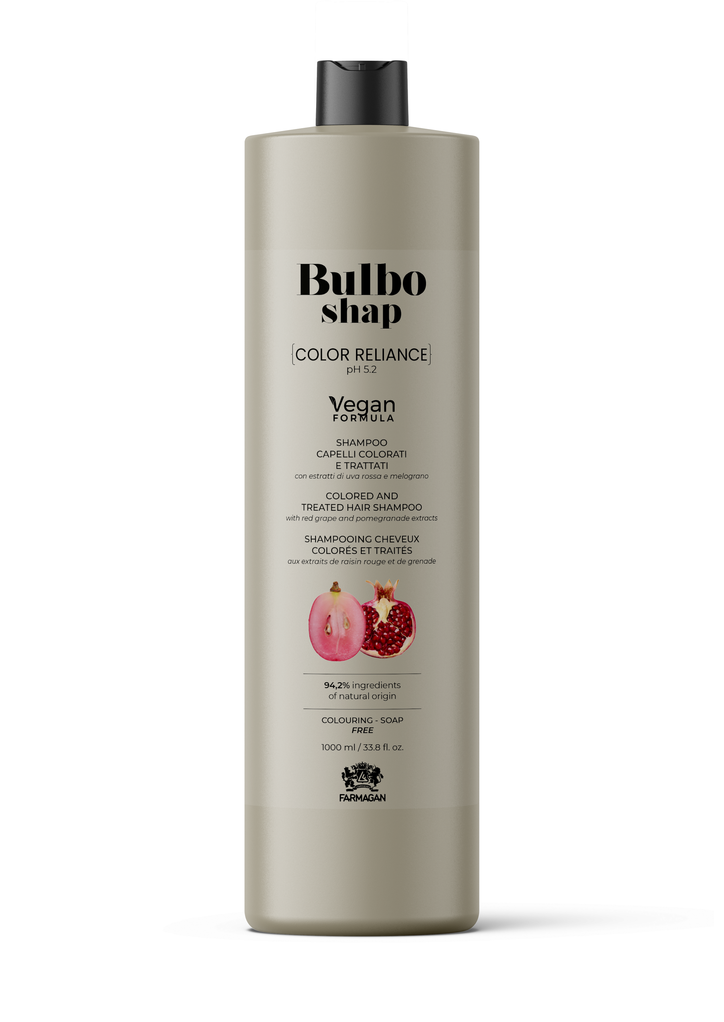 Шампунь для сохранения стойкости цвета окрашенных волос BULBO SHAP RELIANCE 1000 ML