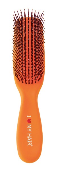Парикмахерская щетка ILMH "Spider Soft" 1503 оранжевая матовая S