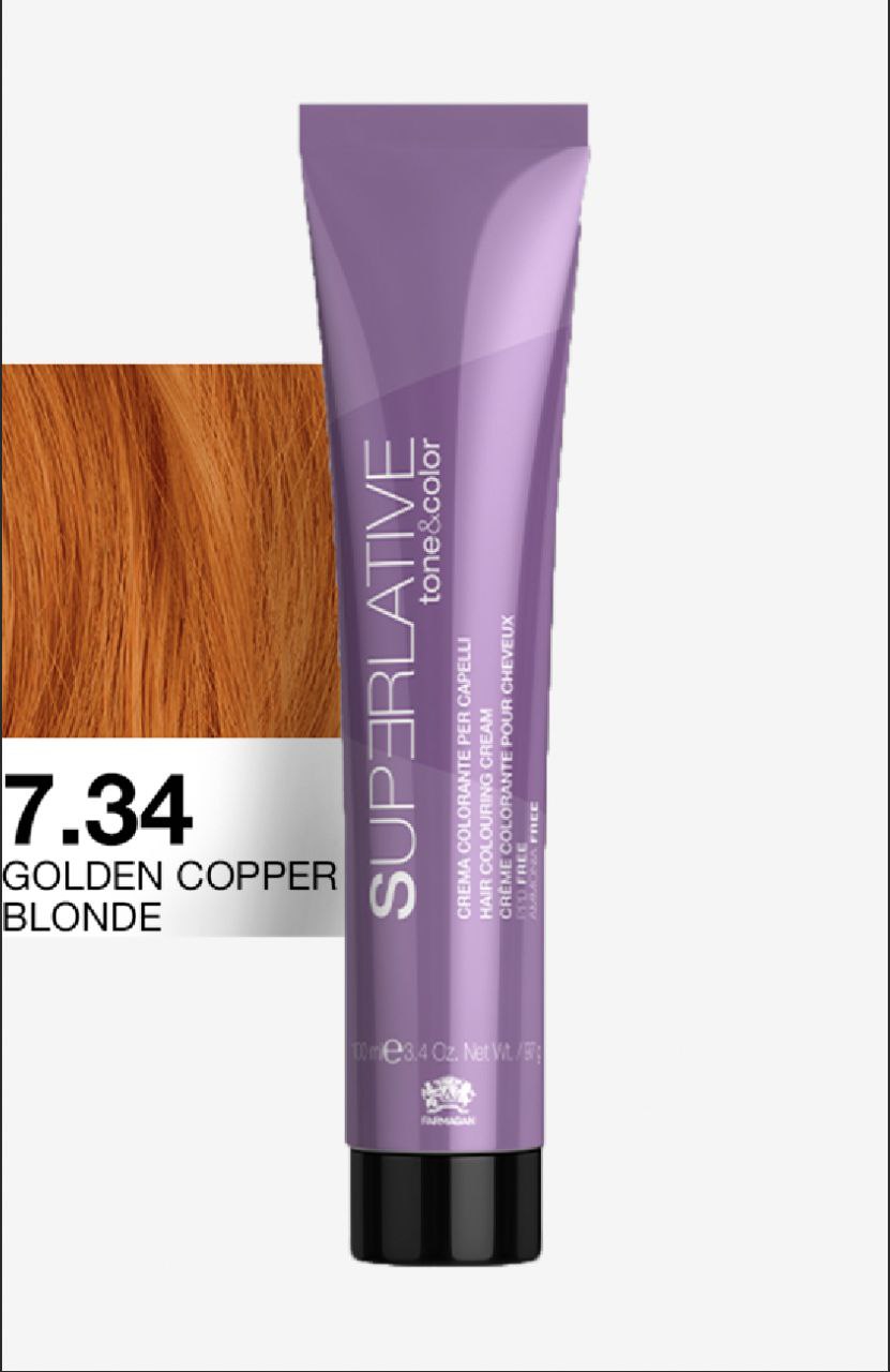 Полуперманентный тонер Tone&Color 7,34 Медно-золотой блонд BLONDE GOLDEN COPPER 100ML