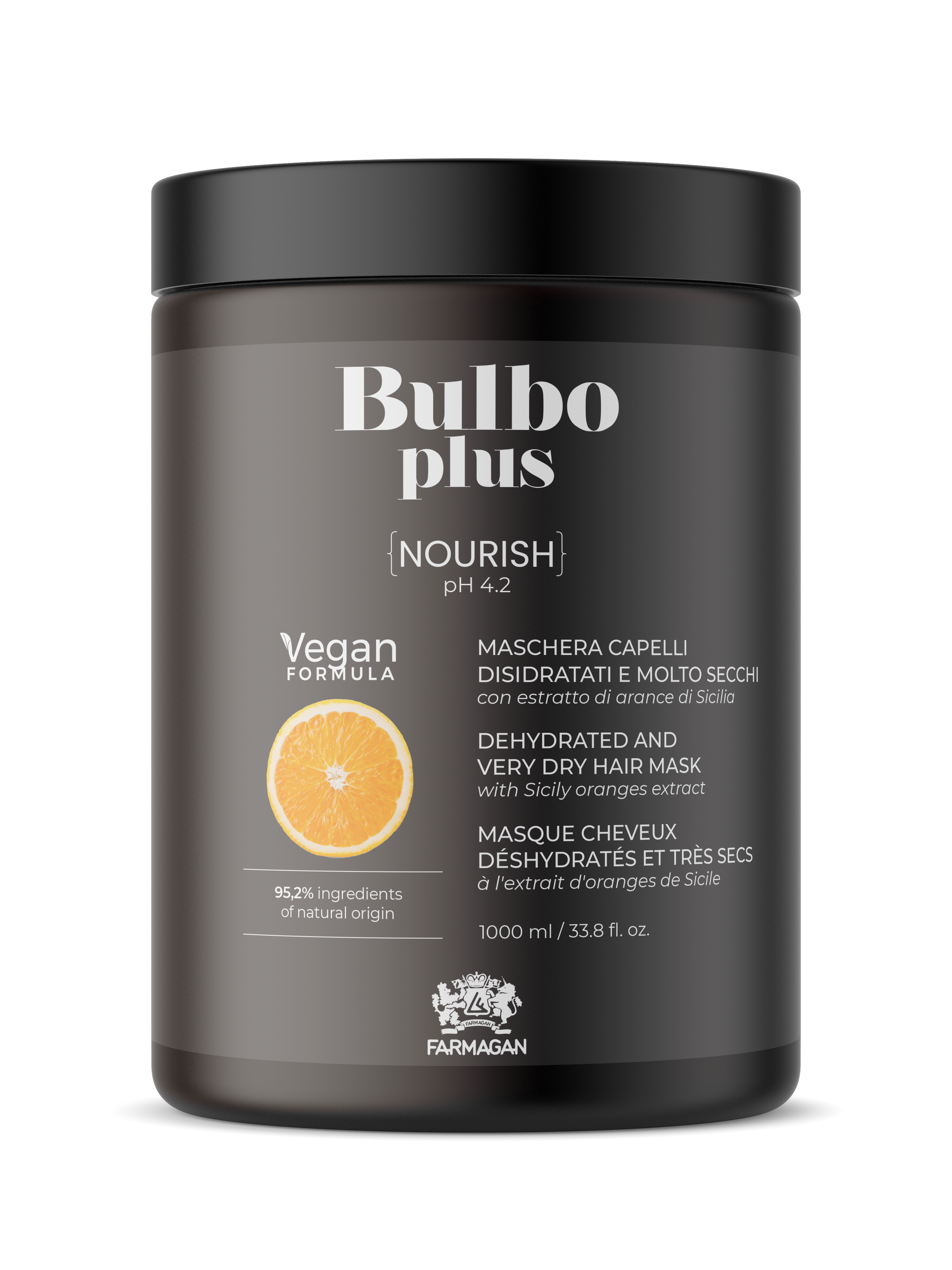 Питательная маска для обезвоженных и очень сухих волос BULBO PLUS NOURISH 1000 ML