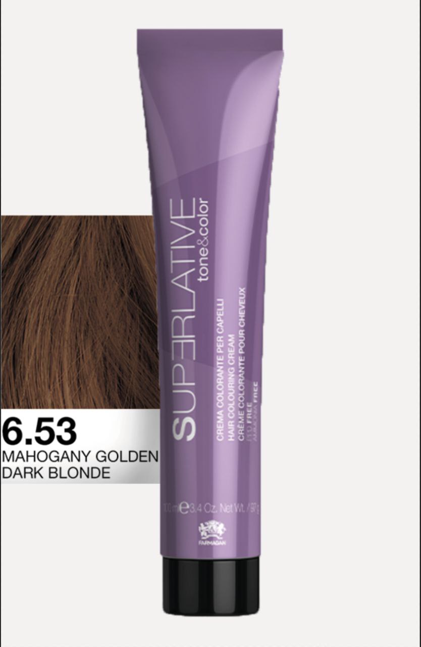 Полуперманентный тонер Tone&Color 6,53 Темный блонд золотистый махагон DARK BLONDE GOLDEN MAHOGANY 100ML