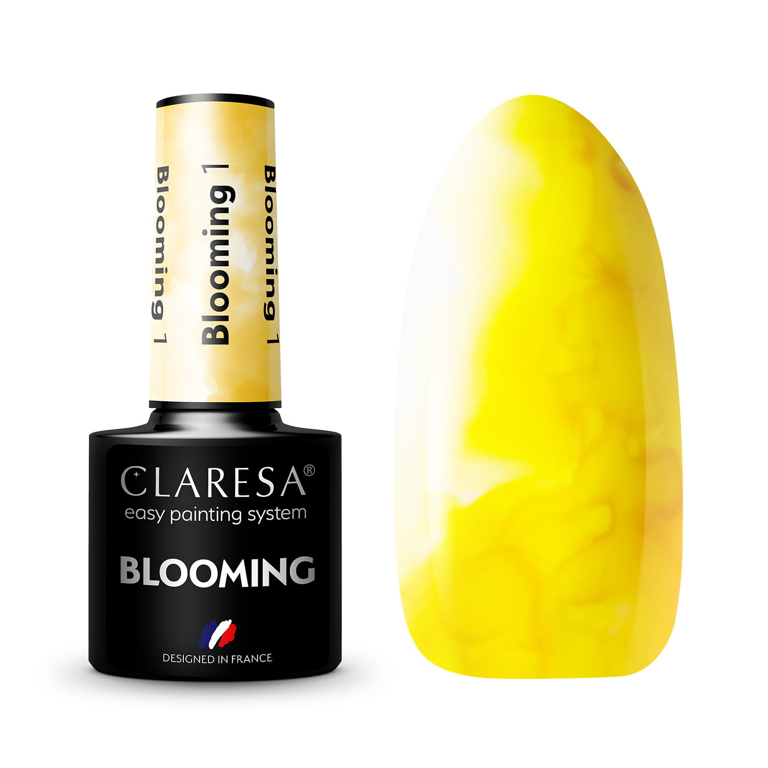 Акварельный гель-лак Claresa Blooming 01 Желтый Yellow, 5 мл