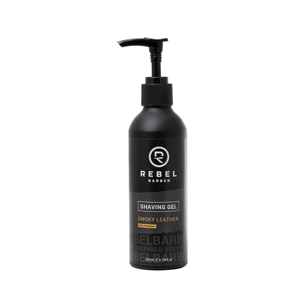 Премиальный гель для бритья REBEL BARBER Smoky Leather 200 ML