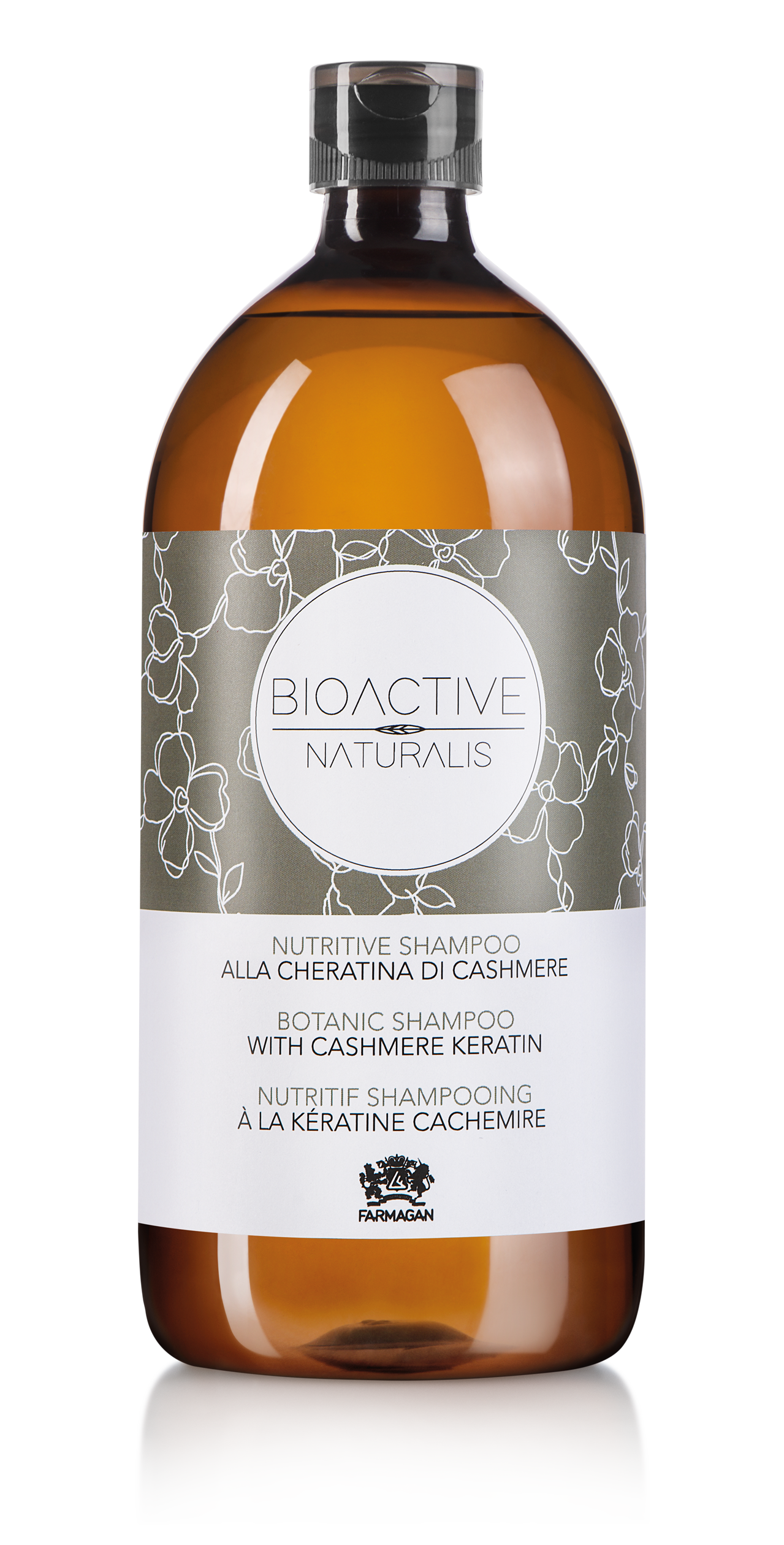 Натуральный шампунь с кашемировым кератином NATURALIS NUTRITIVE SHAMPOO 1000 ML