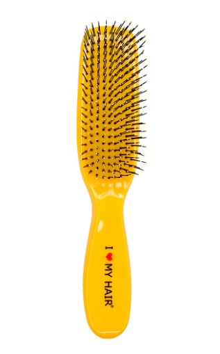 Парикмахерская щетка ILMH 1501 желтая глянцевая М Парикмахерская щетка ILMH 1501 желтая глянцевая М