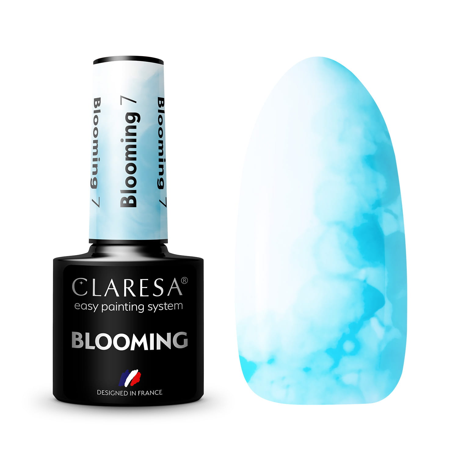 Акварельный гель-лак Claresa Blooming 07 Голубой Light Blue, 5 мл