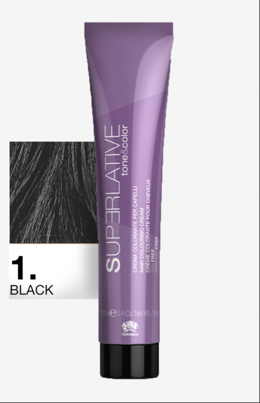 Полуперманентный тонер Tone&Color 1 Черный BLACK 100ML
