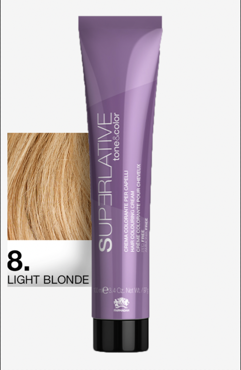Полуперманентный тонер Tone&Color 8 Светлый Блонд  LIGHT BLONDE 100ML